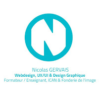 Logo de Nicolas GERVAIS, UI, UX, Webdesigner, Graphique designer, graphiste, freelance, Paris