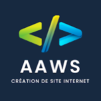 Logo d'AAWS, création de site internet