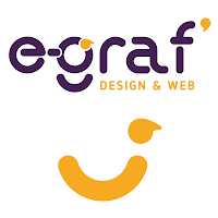 Logo d'E-graf | Graphiste Webdesigner | Site internet WordPress | Packshot produits