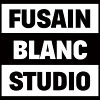 Logo de Benoit Blein - graphiste à Rodez - Fusain blanc studio