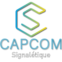 Logo de Capcom Signalétique