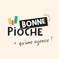 Logo de Collectif Bonne pioche + 𝓆𝓊'𝓊𝓃ℯ 𝒶ℊℯ𝓃𝒸ℯ de Com' !