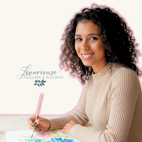 Logo de Laurieuse – Faire-part de mariage sur mesure & illustration aquarelle