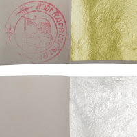 Logo de feuille d'or
