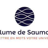 Logo de Delphine Poirier, Plume de Saumon