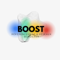Logo de Boost référencement et réseaux Bordeaux