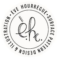 Logo d'Ève Hourrègue - Studio de graphisme et design textile