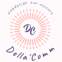 Logo de Della'Comm, Webdesigner créatrice de site internet, Royan