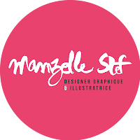 Logo de Mamzelle Stef - Stéphanie Pierrat - Graphiste & Illustratrice Freelance