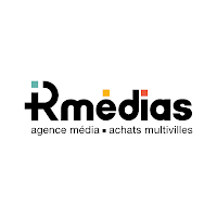 Logo de R médias - Agence média - Achats publicitaires multicanal