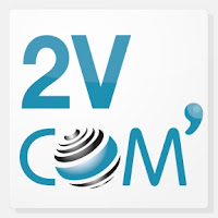 Logo de 2V Communication : agence de stratégie et marketing
