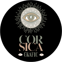 Logo de Corsica Grafica - Agence de design graphique & de communication - Aleria # Plaine Orientale # 2B # Corse # graphiste
