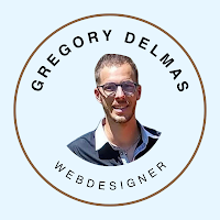 Logo de Webdesigner Freelance à distance – Grégory Delmas | Design web efficace