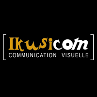 Logo de Ticket-Print/Ikusicom, Communication visuelle, graphisme, imprimerie, billetterie, enseignes signalétique, écrans, agencement